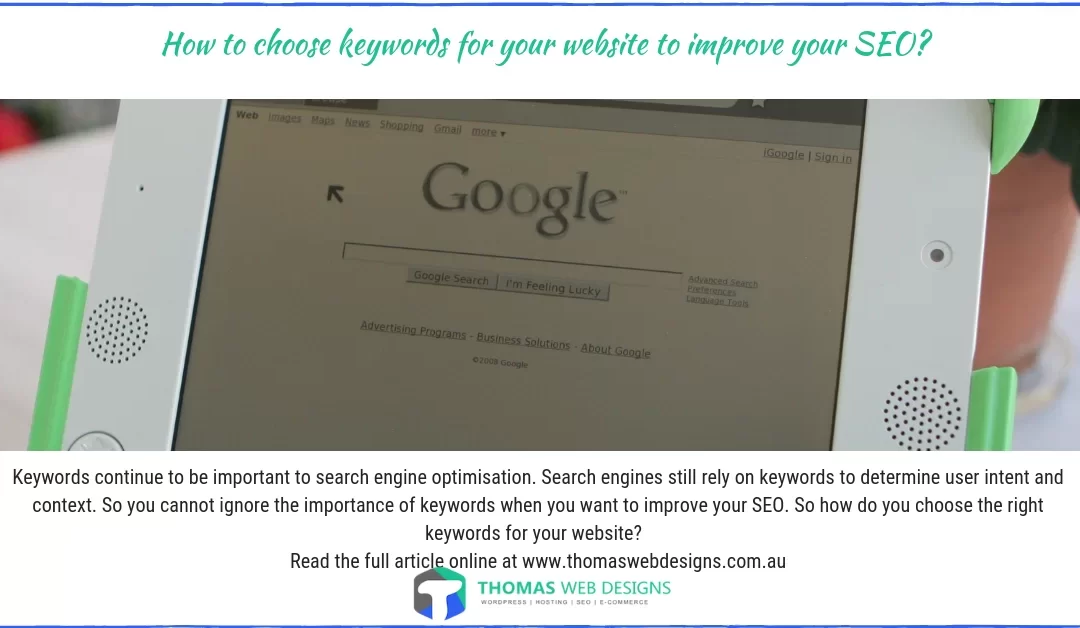 How to choose keywords for my website to improve your SEO?