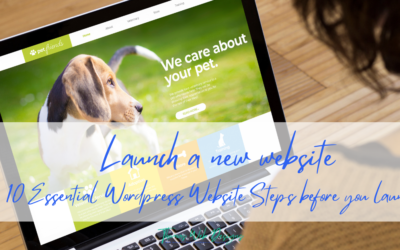 Launch a new website, 10 Essential WordPress Website Steps before you launch.